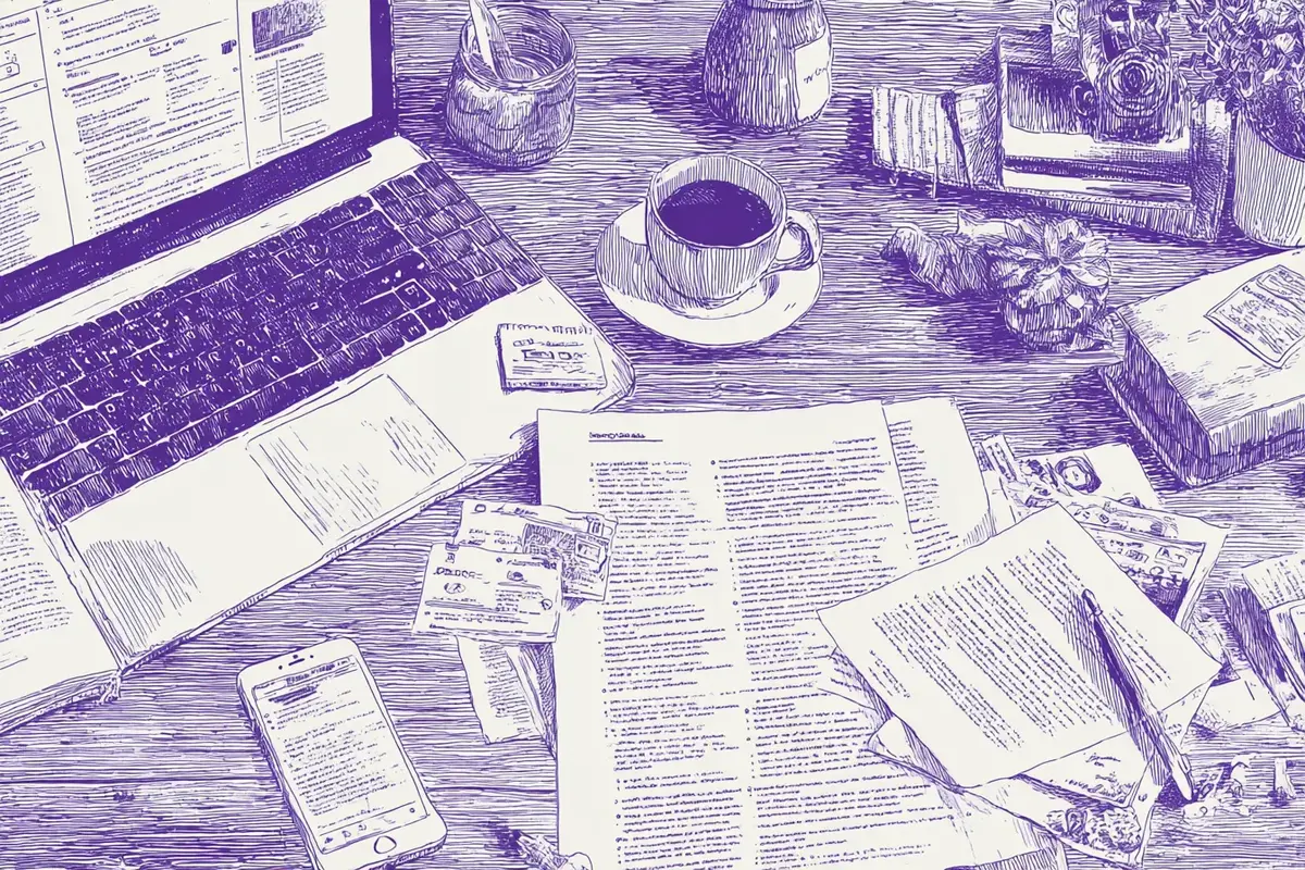 Loan review process on desk